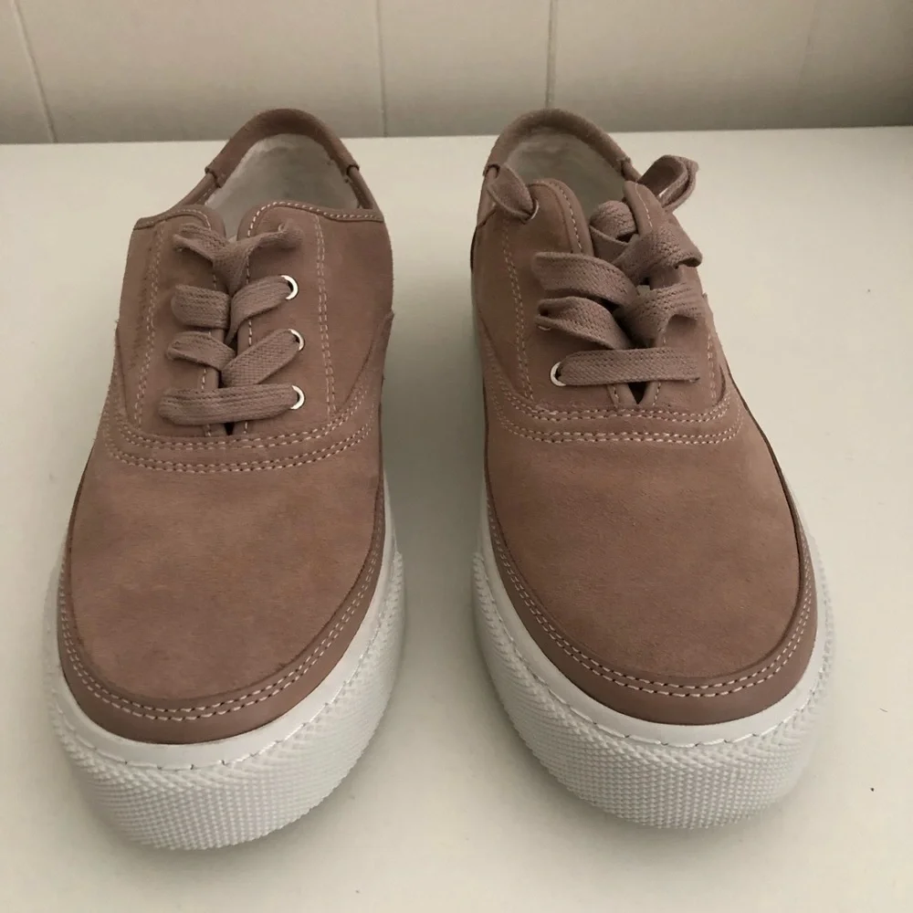 New All Saints Pink Platform Sneakers 11